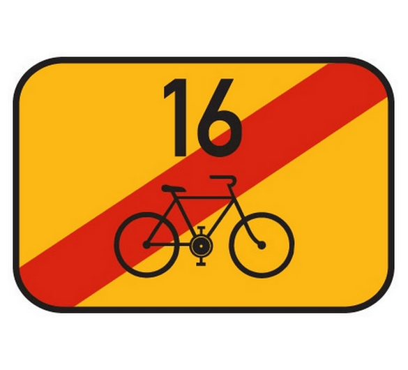 Konec cyklistické trasy - IS21d