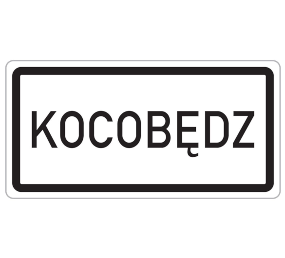 Dopravní značka Obec v jazyce národnostní menšiny - IZ4c